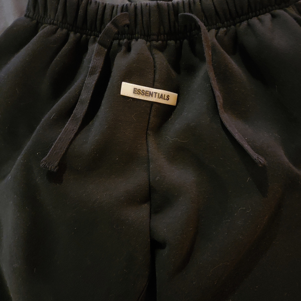 Essentials Black Track Pants